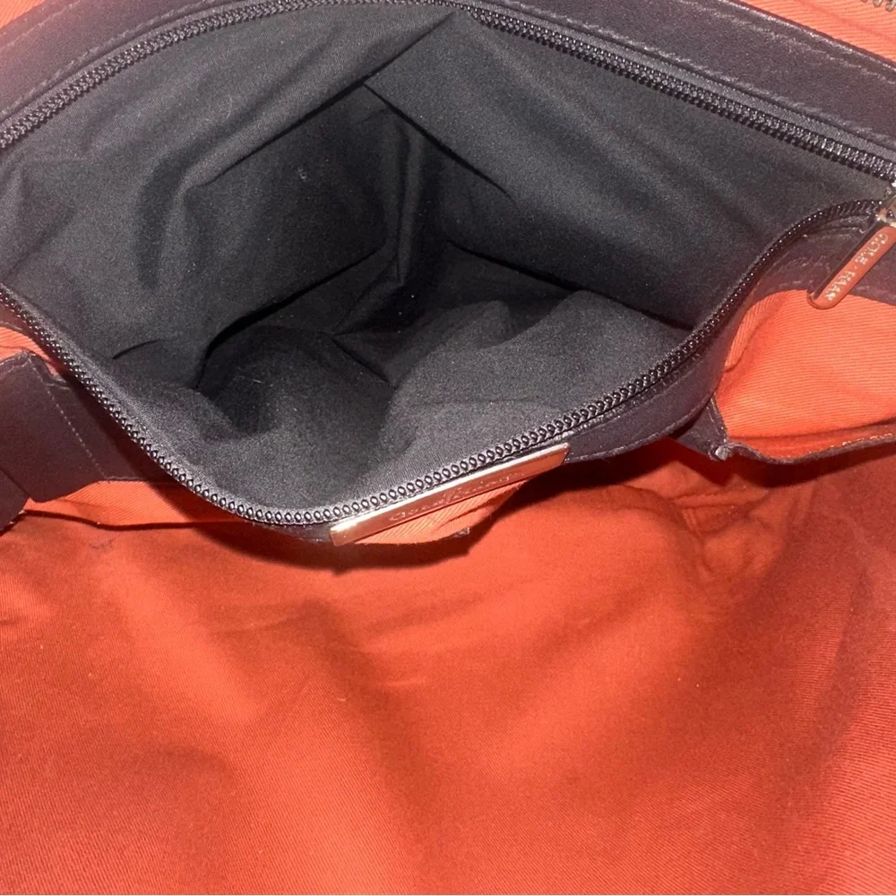 Cole Haan Black Leather Laptop Convertible Bag
